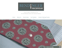 Tablet Screenshot of bendingerneckwear.com